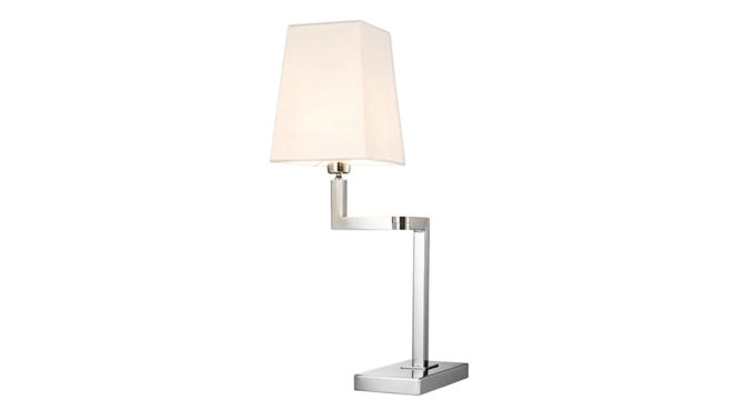CAMBELL TABLE LAMP NICKEL Product Image