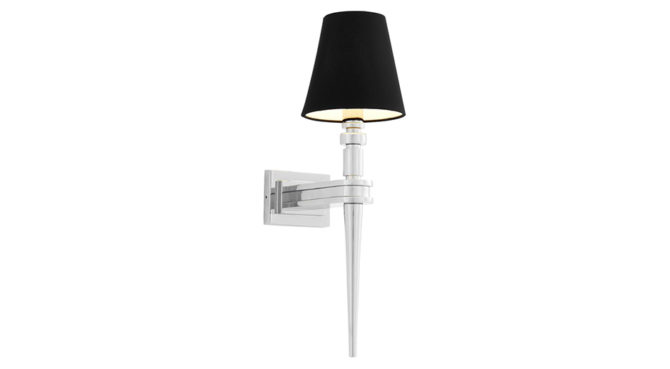 WATERLOO SINGLE WALL LAMP – Nickel Product Image