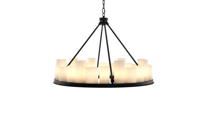 COMMODORE CHANDELIER 90CM – Black Product Image