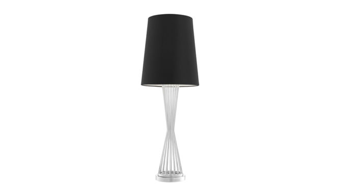 HOLMES TABLE LAMP NICKEL Product Image