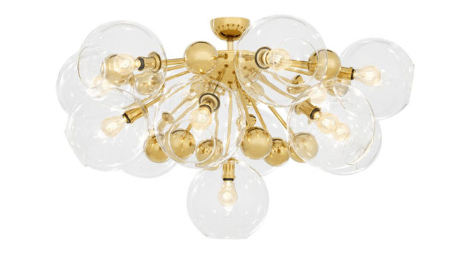 SOLEIL CEILING LAMP GOLD Product Image