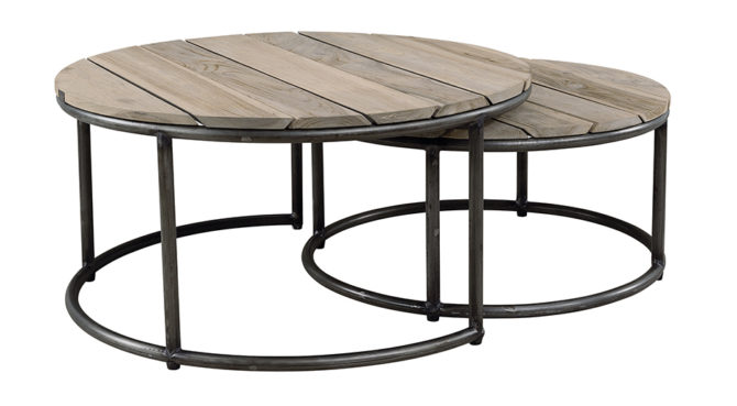 Anson Round Outdoor Coffee Table – Set of 2 Product Image