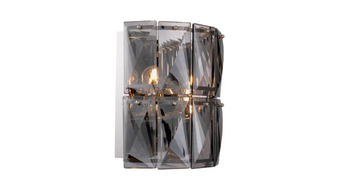 AMAZONE WALL LAMP – SMOKE crystal glass Product Image