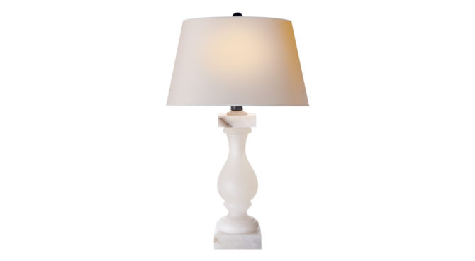 Balustrade Table Lamp Alabaster Product Image