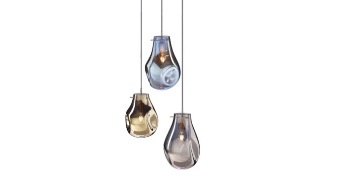 soap chandelier | 3 pcs – Gold/Blue/Silver Product Image
