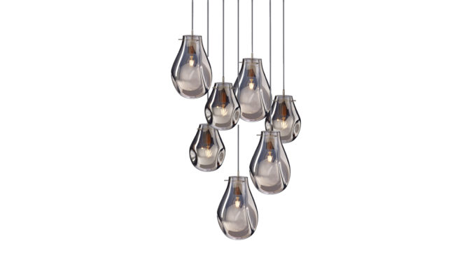 soap chandelier | 7 pcs – silver Product Image