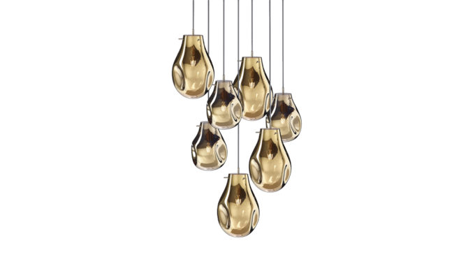 soap chandelier | 7 pcs – Gold Product Image