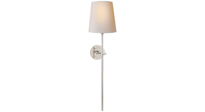 Bryant Large Tail Sconce Polished Nickel Product Image
