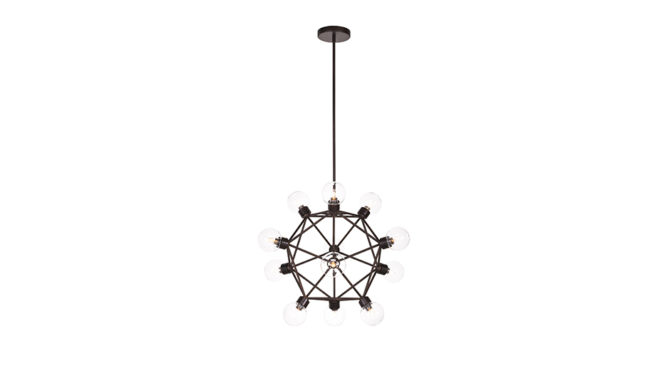 Celestial Pendant FLAT BRASS – Clearance Product Image