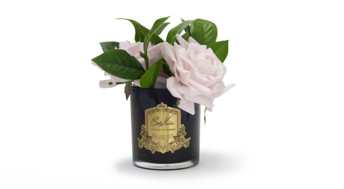 CÔTE NOIRE – ENGLISH ROSES IN BLACK GLASS – PINK Product Image