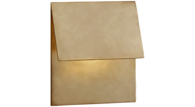 Esker Single Fold Sconce Brass Product Image
