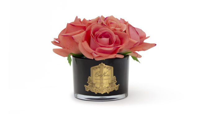 COTE NOIRE – FIVE ROSES – PEACH IN BLACK GLASS Product Image
