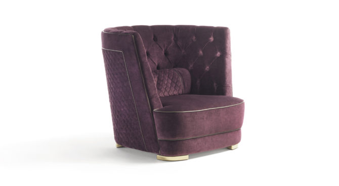 Greppi High Capitonnè armchair Product Image