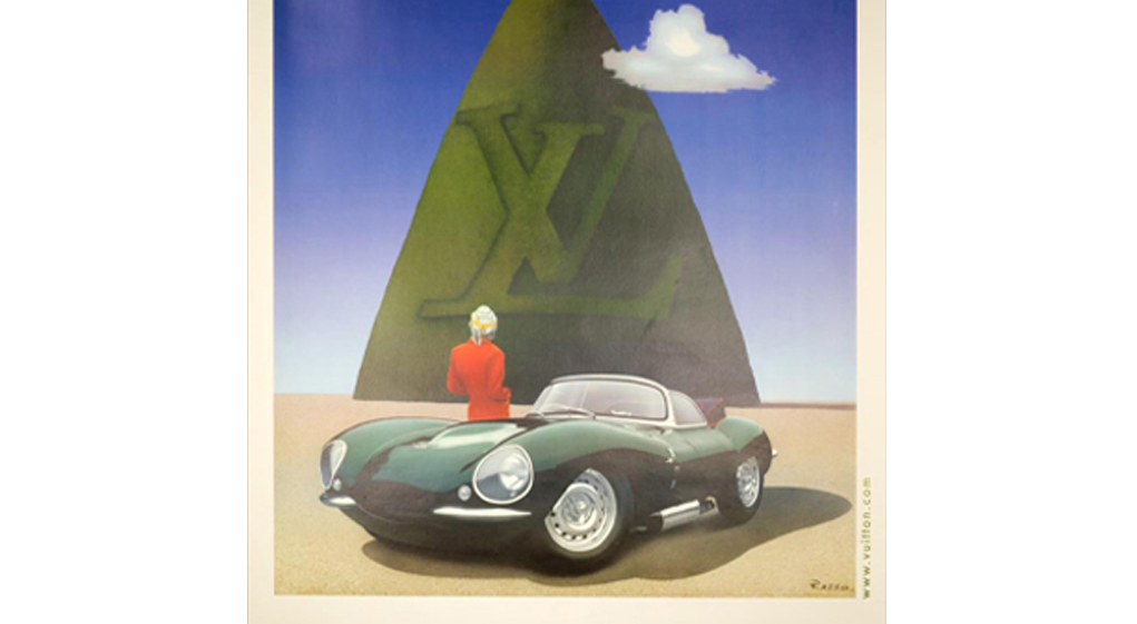 Louis Vuitton Italia Classica Toscan Rally 1995 large poster by Razzia