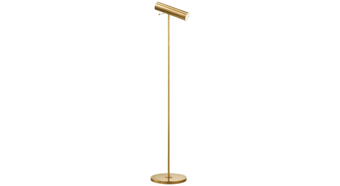 Lancelot Pivoting Floor Lamp Brass Product Image