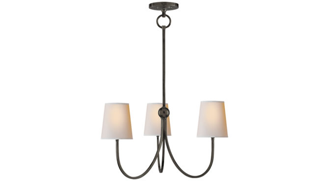 Reed Small Chandelier Bronze Product Image