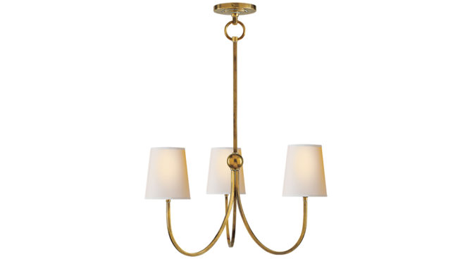 Reed Small Chandelier Brass Product Image