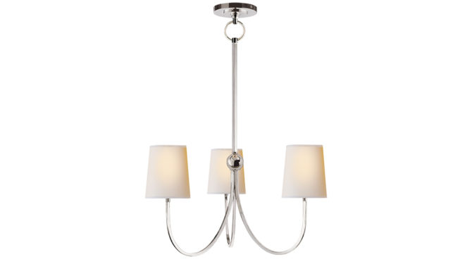 Reed Small Chandelier Polished Nickel Product Image