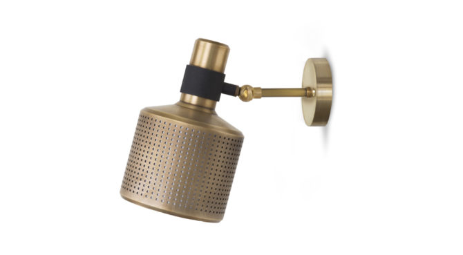 Riddle Wall light – single / brass with black Product Image