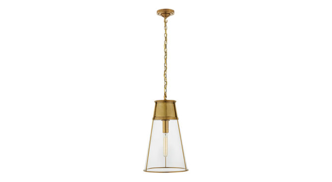 Robinson Large Pendant Brass with Clear Glass Product Image