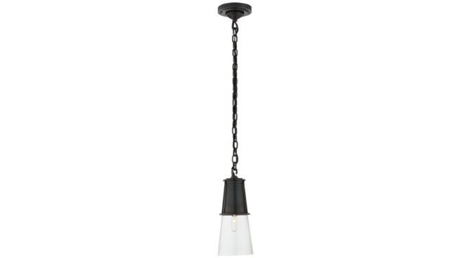 Robinson Small Pendant Bronze with Clear Glass Product Image