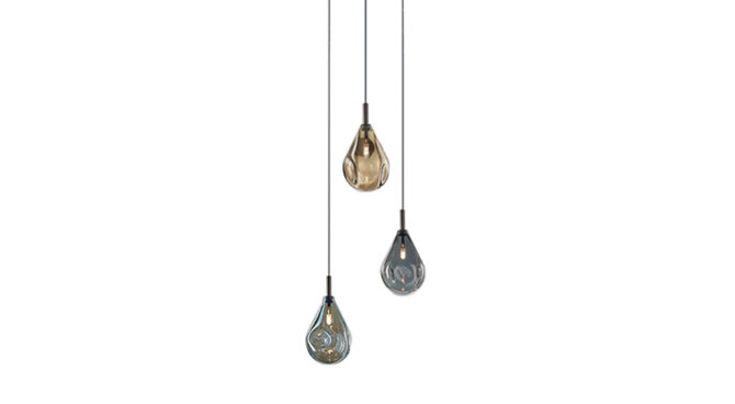 soap mini | chandelier / 3 pcs – Blue / Silver / Gold Product Image
