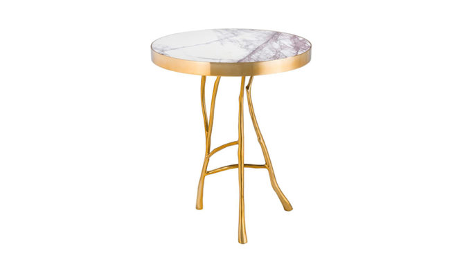 VERITAS SIDE TABLE – Gold Product Image