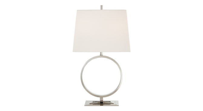 Simone Medium Table Lamp Polished Nickel Product Image