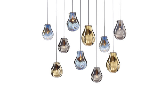 soap chandelier | 10 pcs – Gold/Blue/Silver Product Image