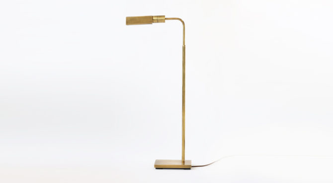 Studio Pharmacy Adjustable Floor Lamp – Antique Brass Product Image