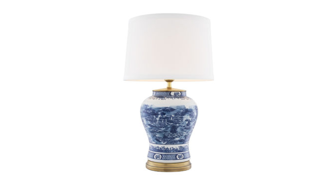 CHINESE BLUE TABLE LAMP Product Image