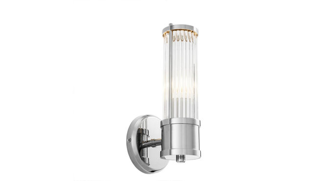 CLARIDGES SINGLE WALL LAMP – NICKEL Product Image