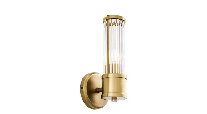 CLARIDGES SINGLE WALL LAMP – ANTIQUE BRASS Product Image