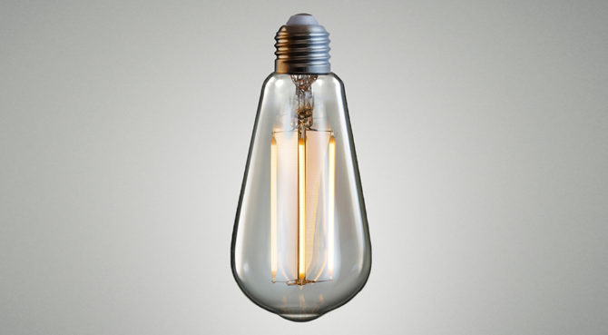 TEARDROP LED BULB – Amber Product Image