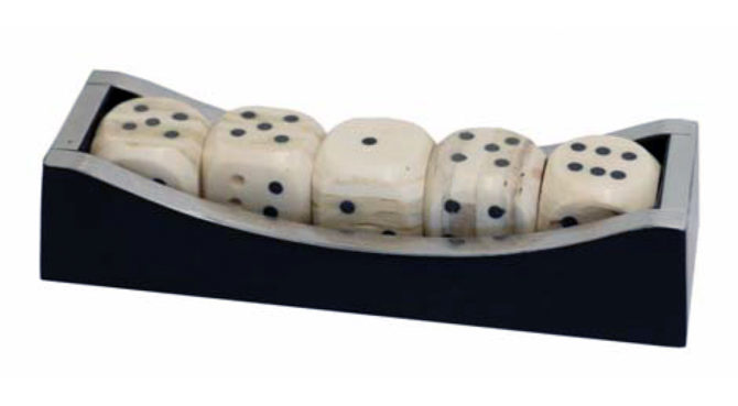 Dice in Wooden Tray Product Image