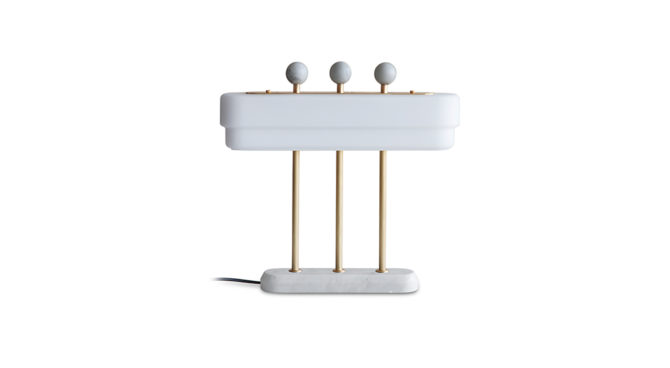 Spate table lamp / white marble Product Image