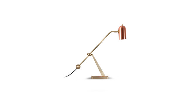 STASIS TABLE LAMP Brass and Brushed Copper Product Image