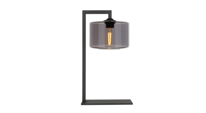 DRUM TABLE LAMP – GREY Product Image
