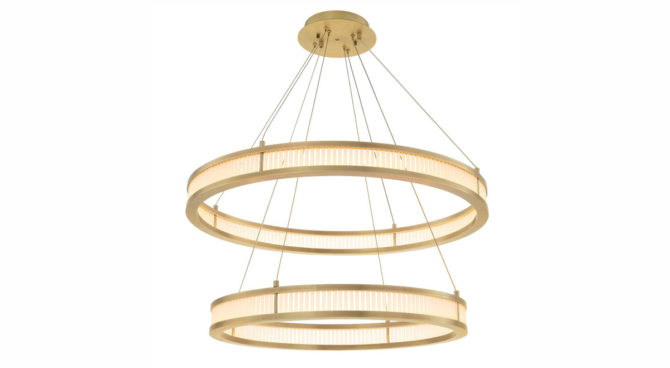 Damien Double Chandelier / Brass Product Image