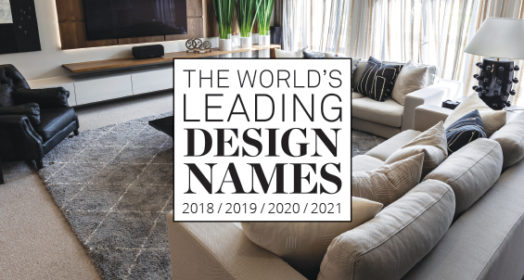 The World’s Leading Design Names for 2020 book for the 4th consecutive year!