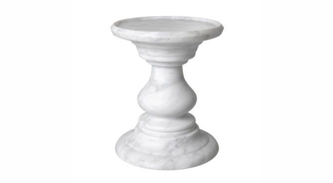MELODY / SIDE TABLE – white marble Product Image