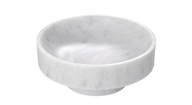Santiago Bowl – white marble Product Image