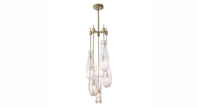Bellano Chandelier / brass / Large Product Image