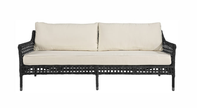 SANTA MONICA 3 Seater Sofa – Classic Black Product Image