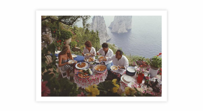 Dining Al Fresco On Capri – print Product Image