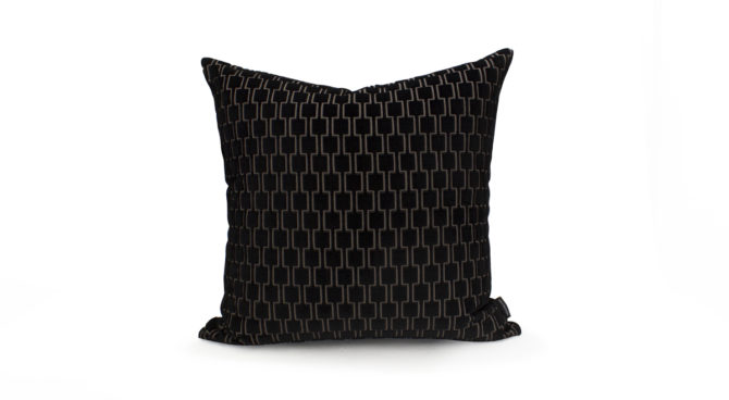 Kirkby Bakerloo | Cushion – JET BLACK Product Image
