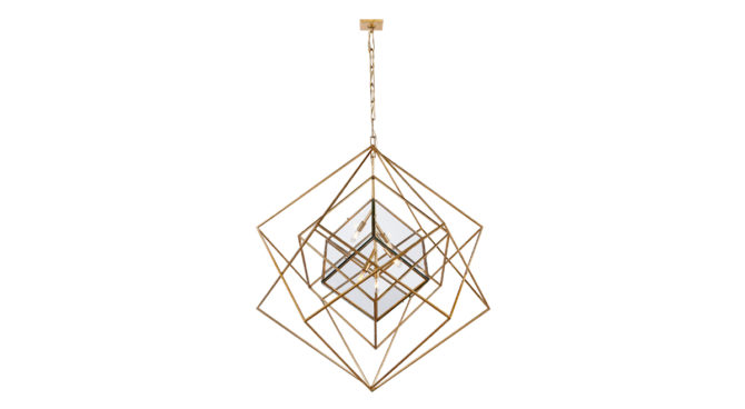 Cubist Large Chandelier in Gild Product Image