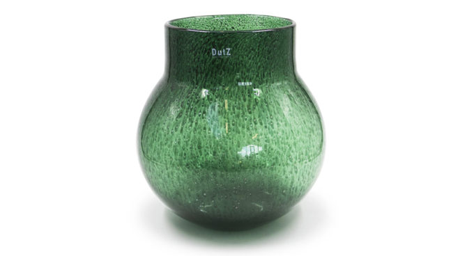 Breb Vase / dark green / bubbles – 30cm Product Image