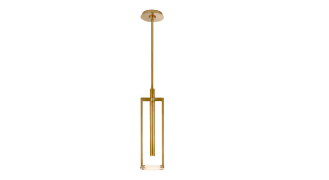 Melange Small Floating Disc Pendant – Brass Product Image