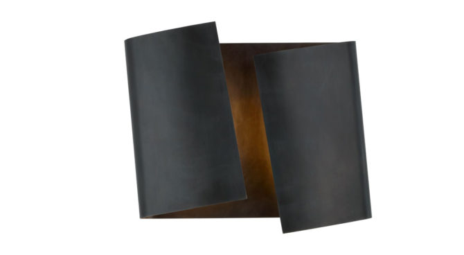 Piel Left Twisted Sconce – Bronze Product Image